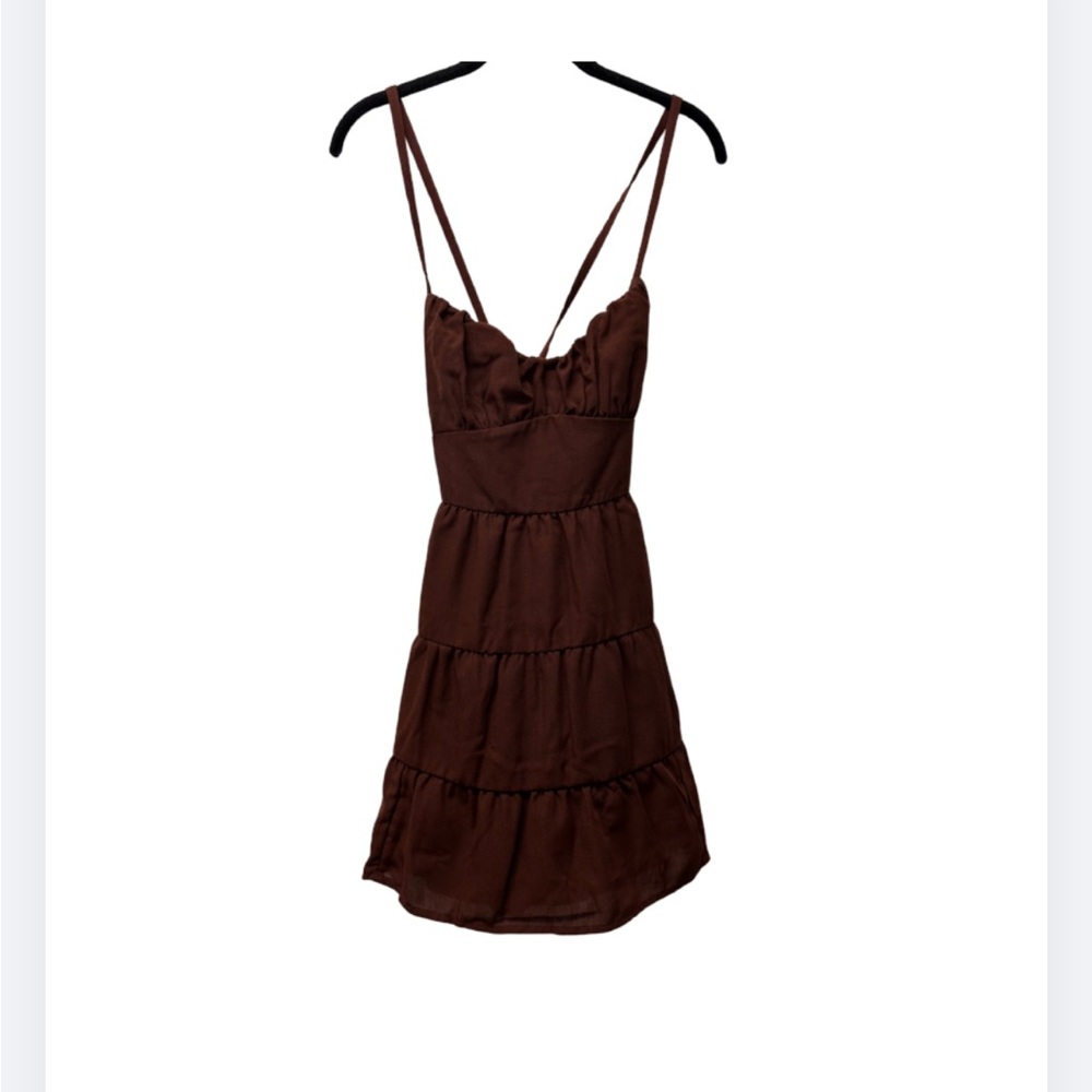 NWT Altar'd State Chocolate Brown Mini Dress